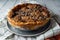 Blueberry nectarine pie