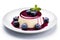 Blueberry Panna Cotta, Fruit Pannacotta, Creamy Italian Dessert, Panacotta with Figs, Raspberries, Strawberries