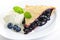 Blueberry pie slice