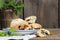 Blueberry Scones with Vintage Basket