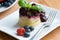 Blueberry sponge pudding