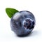 Blueberry On White Background: Detailed Zoom Photography In Erik Johansson Style