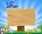 Bluebird Easter cartoon background