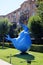 Bluebird of happiness of the Kiwi. Exhibition of modern sculptures. Big Cascade.