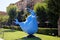 Bluebird of happiness of the Kiwi. Exhibition of modern sculptures. Big Cascade.