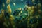 Bluegill Fish Underwater Lush Nature by Generative AI