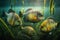 Bluegill Sunfish Fish Underwater Lush Nature by Generative AI