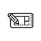 Blueprint pencil design architecture icon line style