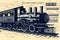 Blueprint of Vintage Locomotive, Generative AI Illustration