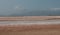 Blues, brown, sand, rose salt and water beautiful escene small twon coche margarita island