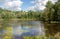 Blues and greens reflected in Lake of Bays