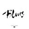 Blues lettering. Vector ink hand drawn design. Brush pen design for Music poster. Can be used for music events