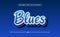 Blues Text Effect, Editable Text Effect