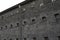 Bluestone exterior wall of the Old Melbourne Gaol or prison in Australia