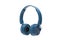 Bluetooth blue headphone on white background isolated