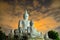 Blur background of buddha structure