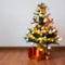 Blur background, light celebration on christmas tree