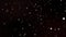 Blur and colorful stars dust rotate motion particles slow faded on dark red screen