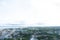 Blur focus background of an aerial view of Pattaya city, Thailand