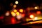 Blur focused urban abstract texture bokeh city lights & traffic jams