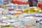 Blur image of people at book fair