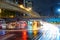 Blur light traffic at ChongNonsi bridge junction