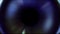 Blur lights circle black hole blue glow motion