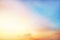 The blur pastels gradient sunset background on soft nature sunrise peaceful morning beach outdoor. heavenly mind view at a resort