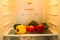 Blur photo, Group of colorful and variety organic vegetable, sweet peppers or bell pepper, gree, red and yellow color