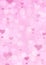 Blur pink heart air balloon on pink bokeh background, love concept