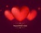 blur style valentines day cute lover hearts background