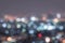 Blurred abstract background with bokeh of cityscape of Bangkok`s highrise on Chao Phraya River