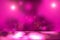 Blurred abstract background in purple tones with highlights and podium. Space for lettering and design
