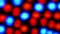 Blurred abstract blinking red and blue lights, science,