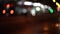 Blurred abstract bokeh of city nightlife street in Moscow. Urban scene