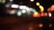 Blurred abstract bokeh of city nightlife street in Moscow. Urban scene