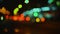 Blurred abstract bokeh of city nightlife street in Moscow. Urban scene