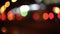 Blurred abstract bokeh of city nightlife street in Moscow. Urban scene