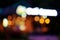 Blurred abstract photo, Photo Of Bokeh Lights, Street Lights Out Of Focus. Background city blurred blur abstract