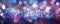 Blurred Backdrop Of Shimmering Silver, Purple, And Blue Lights Space For Text