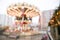 Blurred background with festive carousel