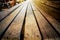 Blurred Background Old wooden bridge floor, wood texture pattern background