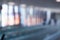 Blurred beautiful bokeh background: blurred airport departure hall