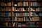 Blurred bookshelf magic a multitude of old books tell tales