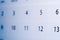 Blurred calendar abstract, background close-up image