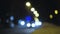 Blurred cars lights