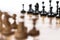 Blurred chess background