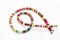 Blurred Colorful Jewelery Beads Natural Home Made Chain Concept Presentation