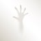 Blurred creepy hand fingers mysterious persecution horror fear halloween fog