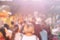 Blurred Crowded Tourist in the Local Market Background